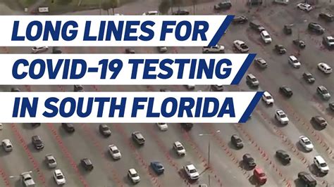 South Floridians wait 3 hours for COVID